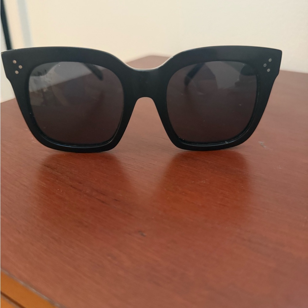Celine Black Oversized Sunglasses Bold Design authentic